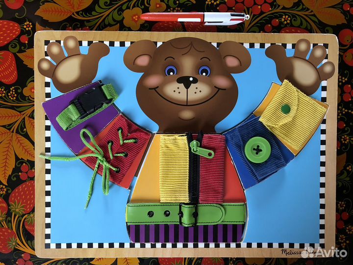 Доска Застежки Mellissa and doug