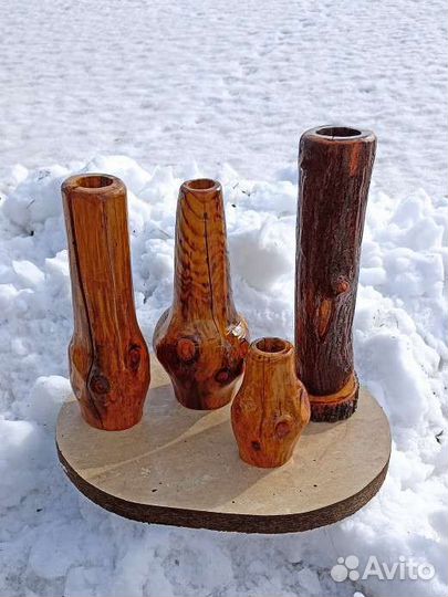 Ваза деревянная ручной работы