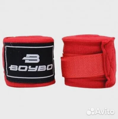 Бинты BoyBo хлопок, красный, BB1001-10 (2.5 м)