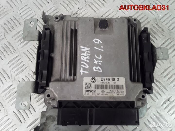 Блок эбу Volkswagen Touran 1,9 BKC 03G906016CD