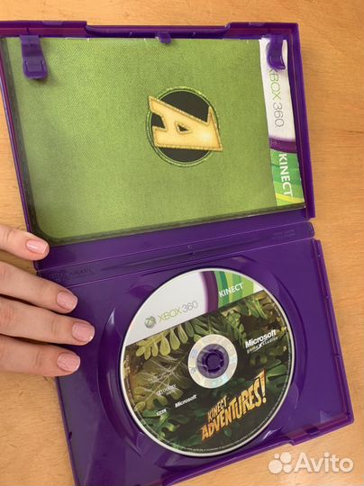 Диск с игрой xbox 360 kinect adventures
