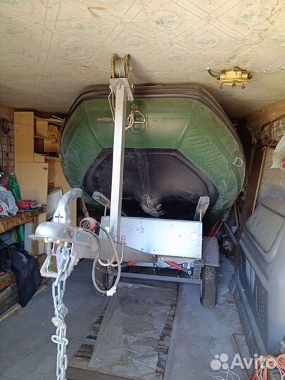 Лодка, мотор, прицеп