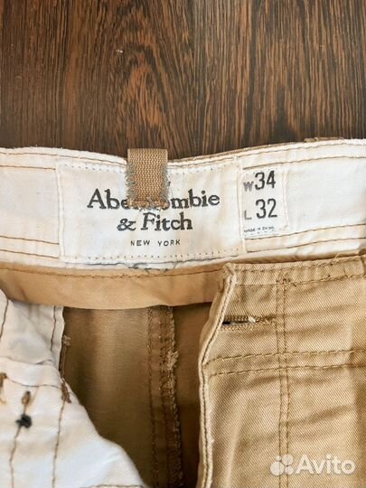 Abercrombie Fitch штаны карго песочные