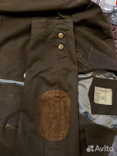 Джинсовый коричневый пиджак «pgreat»