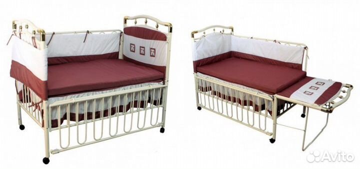 Детская кровать трасформер с люлькой geoby