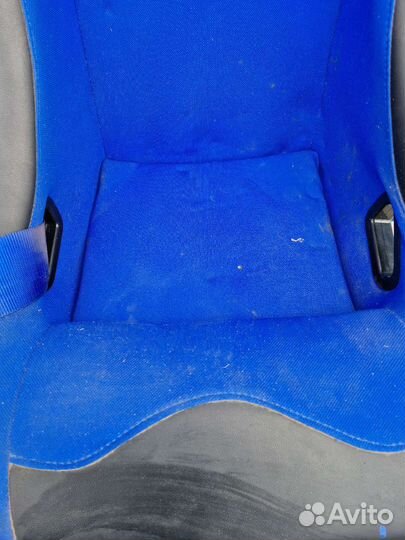 Сидение спортивное, Ковш LM, синий с салазками