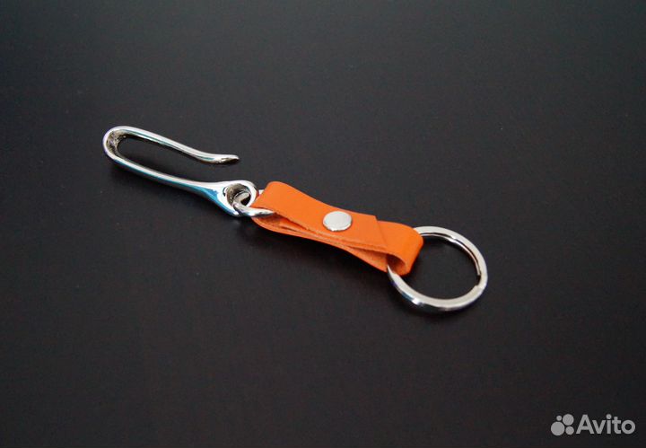 Брелок кожаный для ключей, универсальный