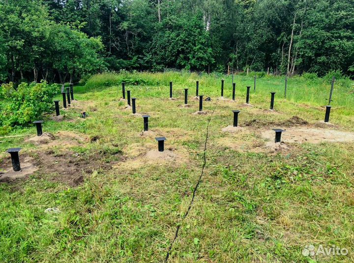 Сваи винтовые 57-133 монтаж под ключ