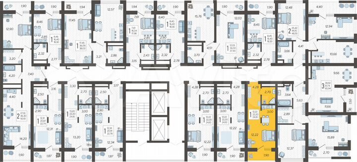 Квартира-студия, 24,1 м², 11/19 эт.
