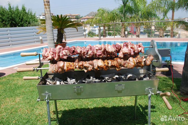 Мангал с электроприводом