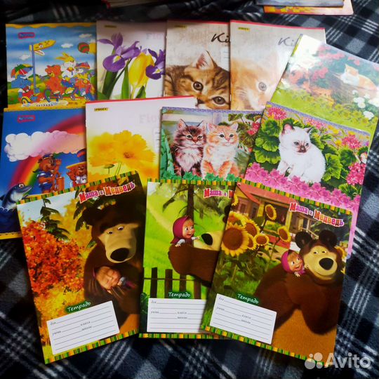 Тетради в широкую линейку и клетка 12 л