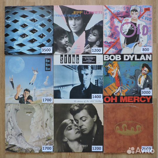 Виниловые Пластинки Винил LP Фирменные Европа США