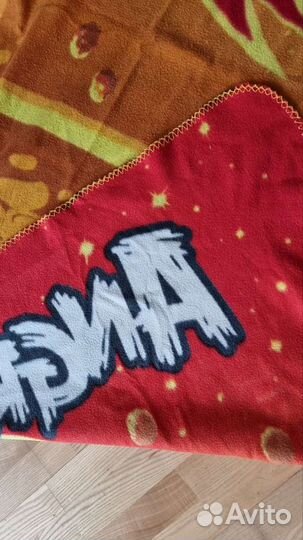 Детский флисовый плед Angry Birds покрывало