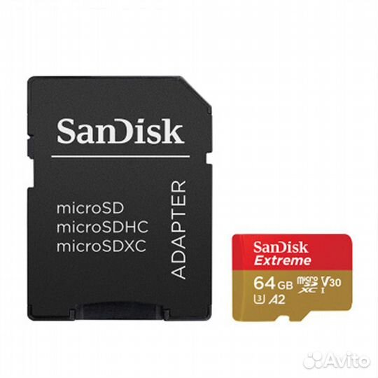 Карта памяти microSD SanDisk Extreme 64 Gb ориг