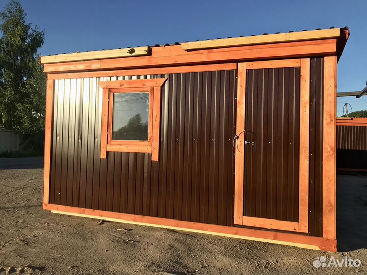 Бытовка 4х2.3м утепленная для участка