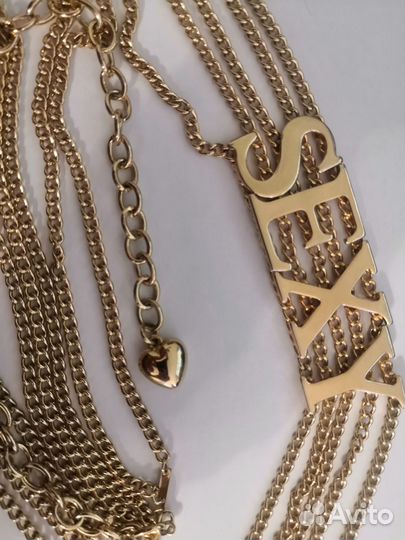 Ремень женский металлический (позолоченный)