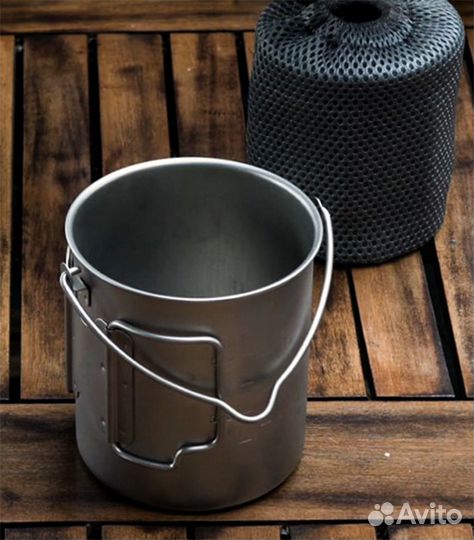 Титановая армейская кружка котелок 750ml Tomshoo