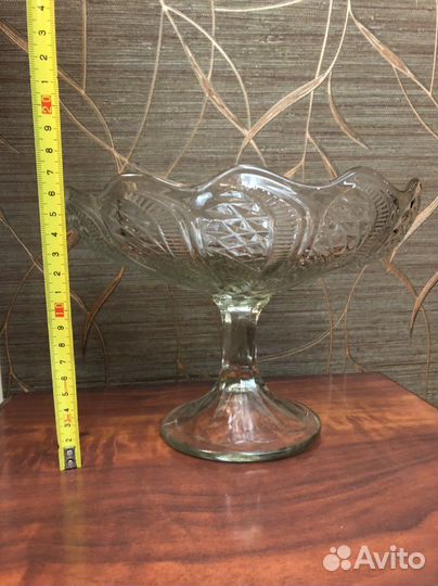 Ваза на ножке СССР для фруктов
