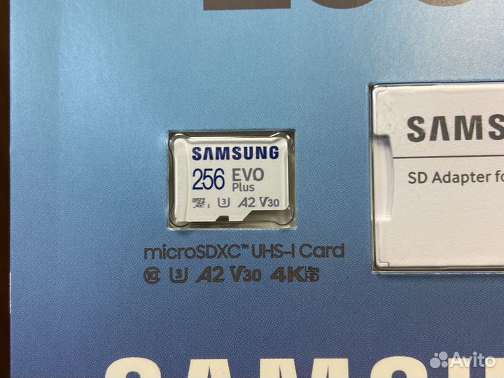 Карта памяти samsung evo plus 256gb micro sd