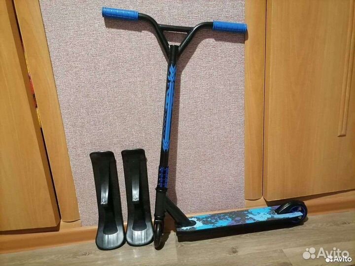 Беговел Ase sport, снегокат-самокат, ролики,защита