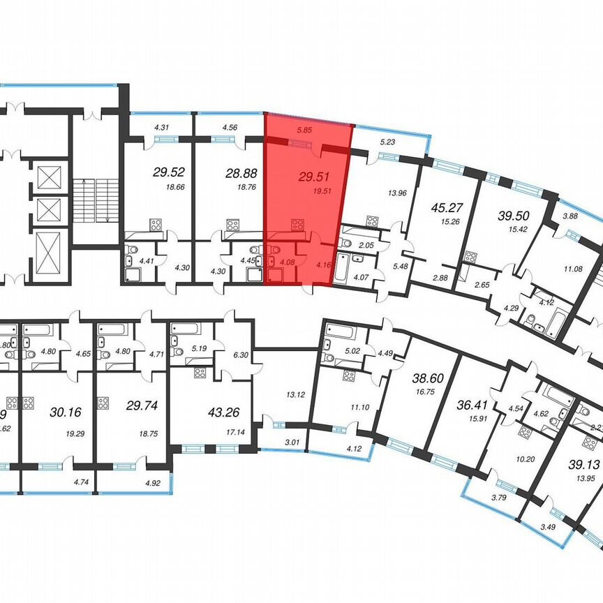 Квартира-студия, 33,6 м², 17/22 эт.