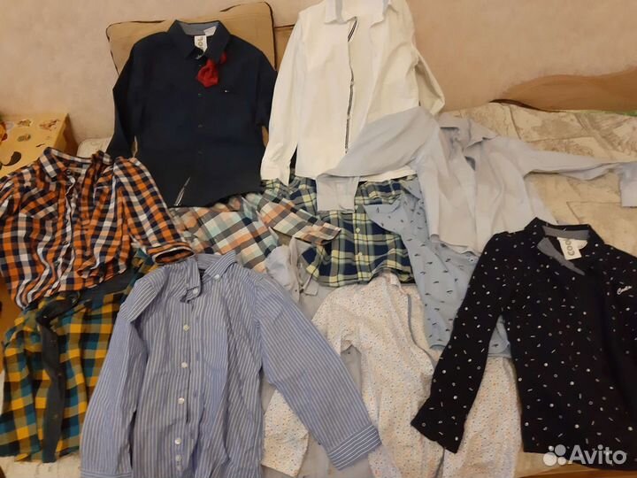 12 рубашек от 104 см