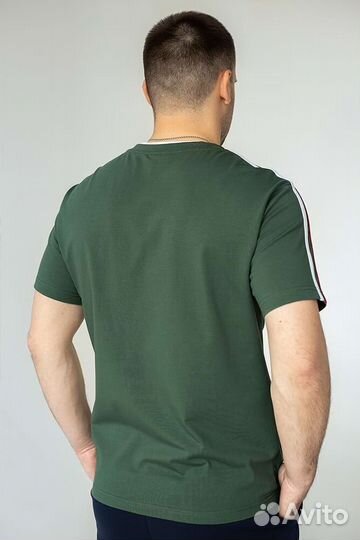 Футболка гербом России, цвет Хаки