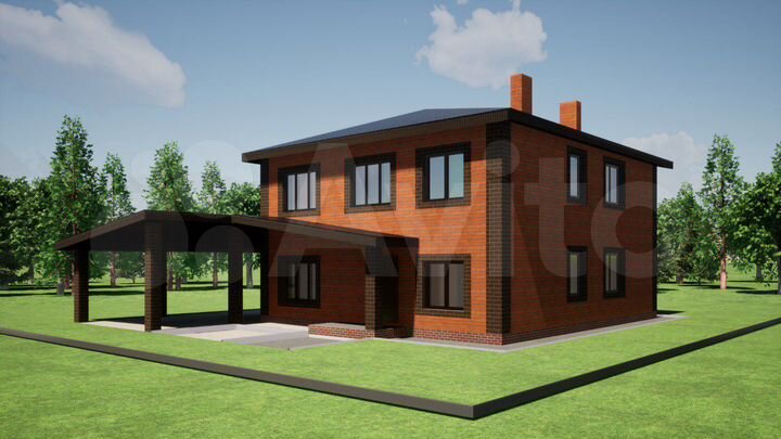 Дом 195 м² на участке 5 сот.