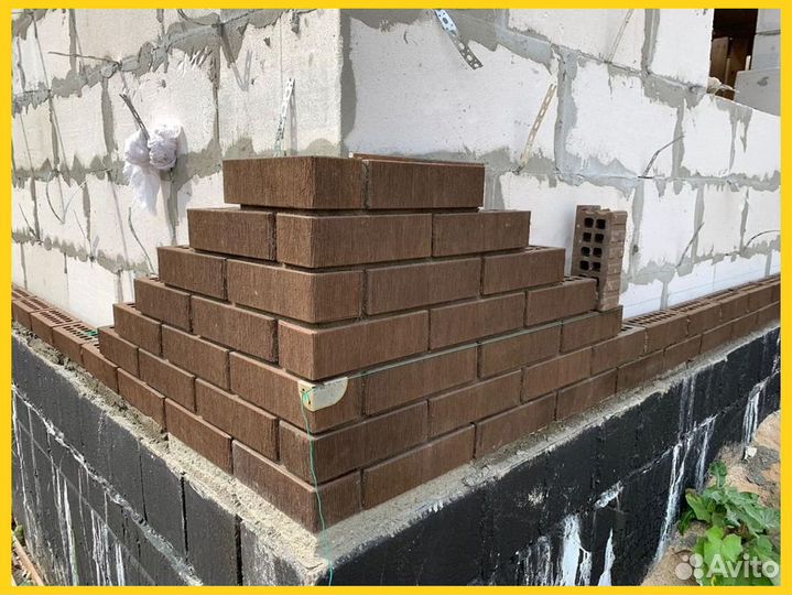 Облицовочный кирпич железногорский коричневый