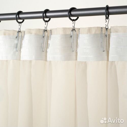 Тюль бежевый IKEA Икеа новая