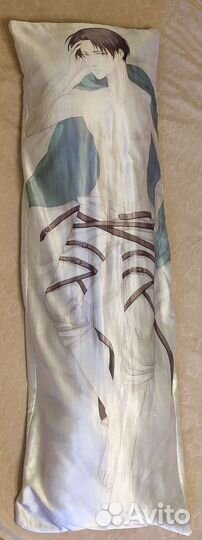 Подушка Атака Титанов, дакимакура Леви, 150*50