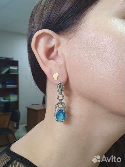 Серьги серебро