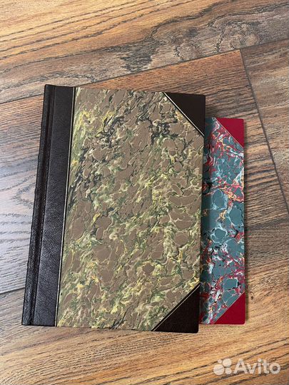 Кожаный скетч бук. Крафт бумага