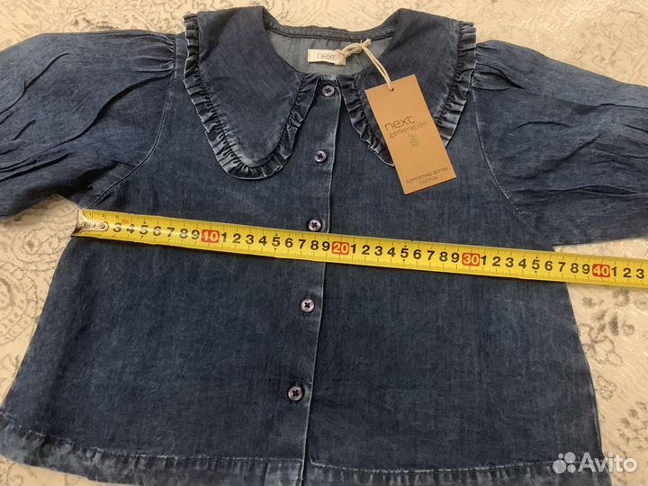 Джинсовая блузка Next 104 новая