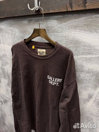 Лонгслив Gallery Dept Washed Grey Classic Оригинал