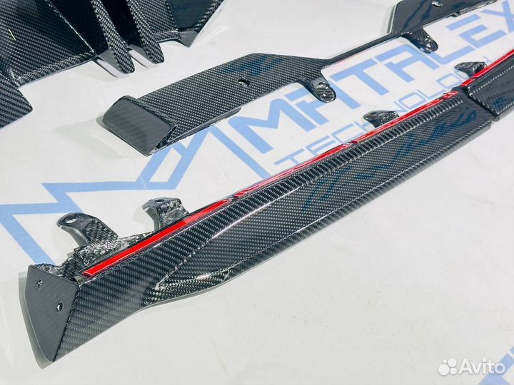 Диффузор BMW G60 M Performance, сухой карбон