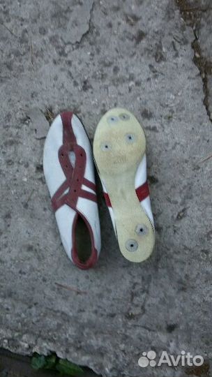 Кожаные бутсы без шипов