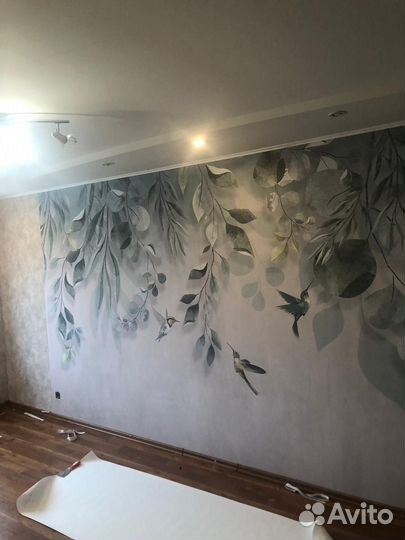 Поклейка обоев укладка линолиума