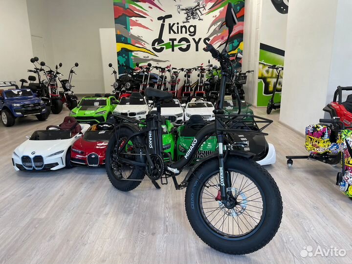 Электровелосипед Minako F11 Black Wheels NEW