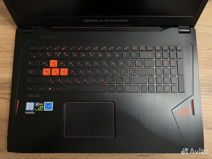 Игровой ноутбук Asus Rog Strix GL702VS