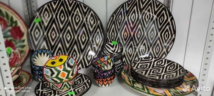 Узбекская посуда, Расписные тарелки Ляганы