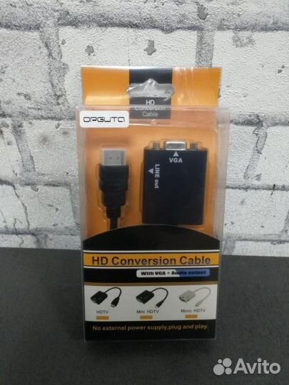 Адаптер hdmi на VGA со звуком Новый