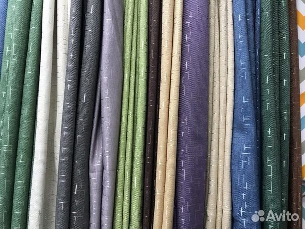 Шторы готовые, рогожка штрих