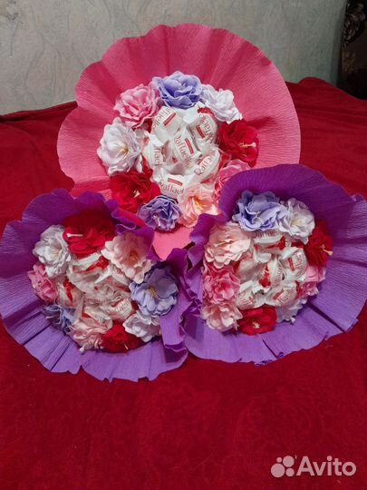 Сладкие букеты из конфет