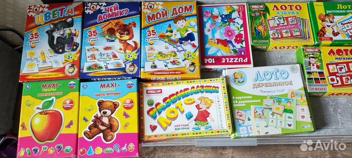 Лото, обучающий материал для детей