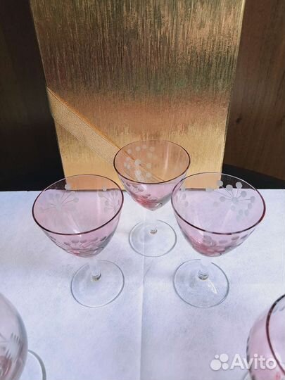 Наборы рюмок стекло СССР, винтаж