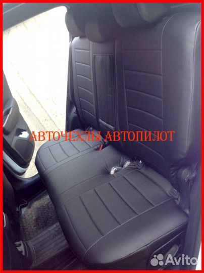 Чехлы Автопилот Kia Sportage 5 из экокожи чёрные