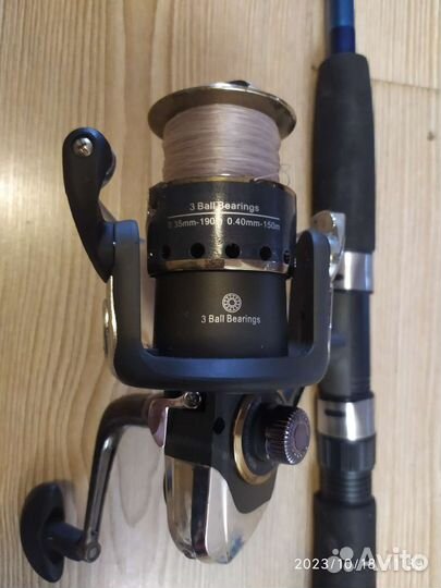 Штекерное удилище Crocodile, с катушкой Cormoran