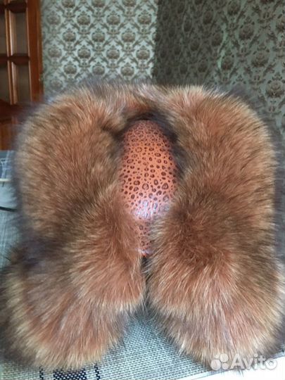 Шапка меховая натуральный писец кожа