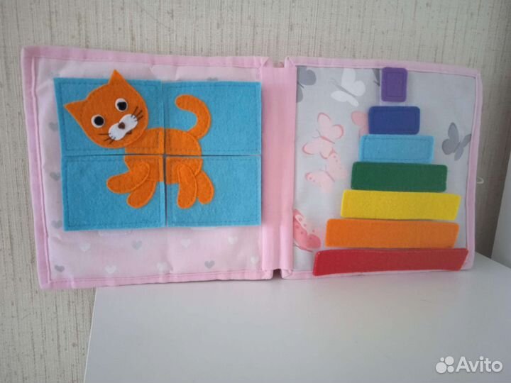 Развивающая книга из фетра Kykybook